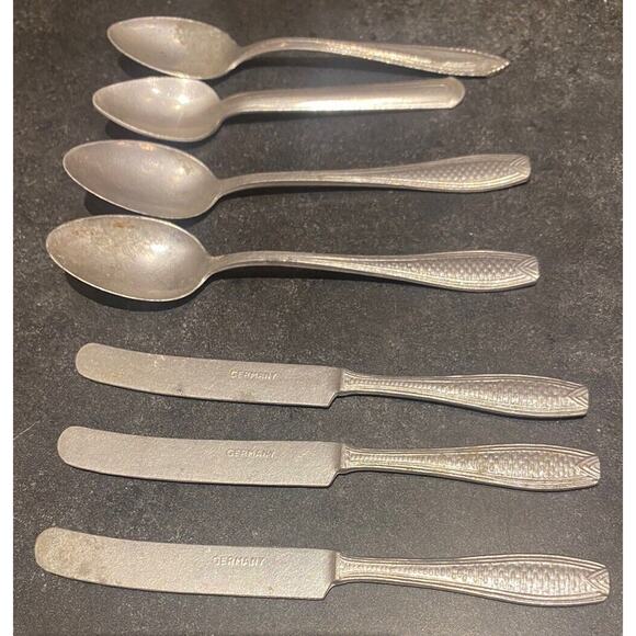 Vintage Solingen Germany Toy Utensils Miniature Silverware Doll House - Picture 2 of 4